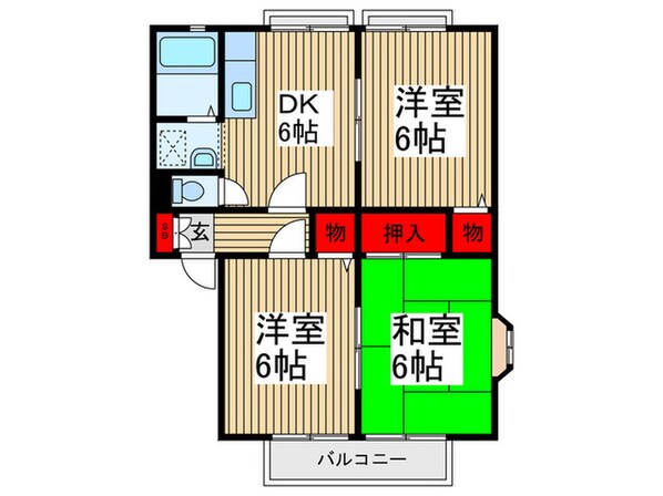 サン・スュプリ－ム３の物件間取画像